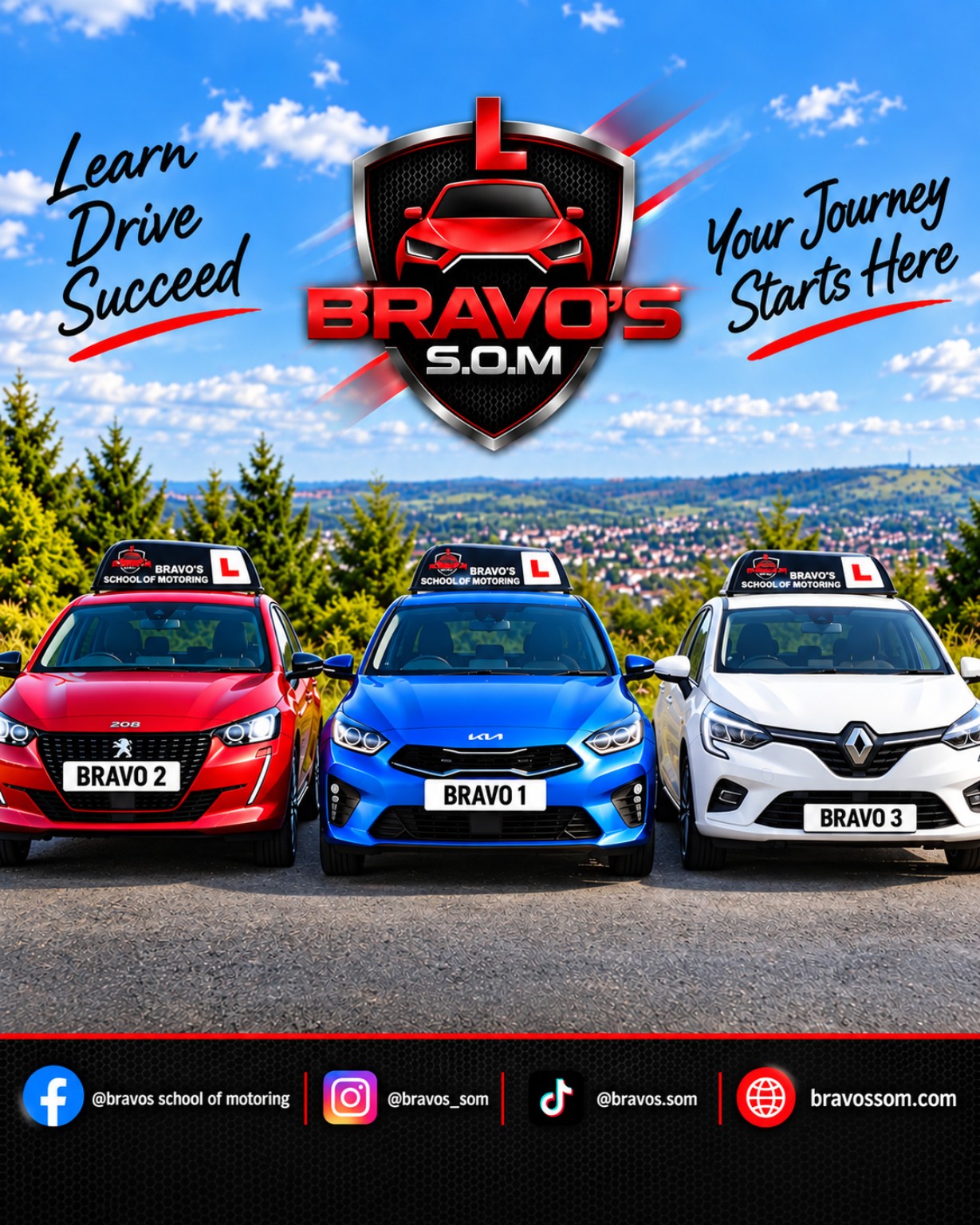 Bravo's School of Motoring fleet